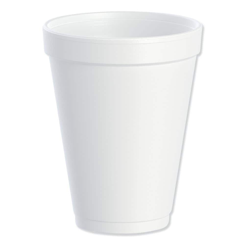 12 oz. Foam Drink Cups - White (25/Pack)