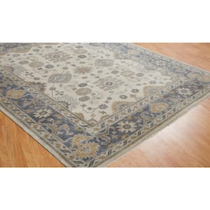 Umbria Ivory/Black 10 ft. x 14 ft. Area Rug