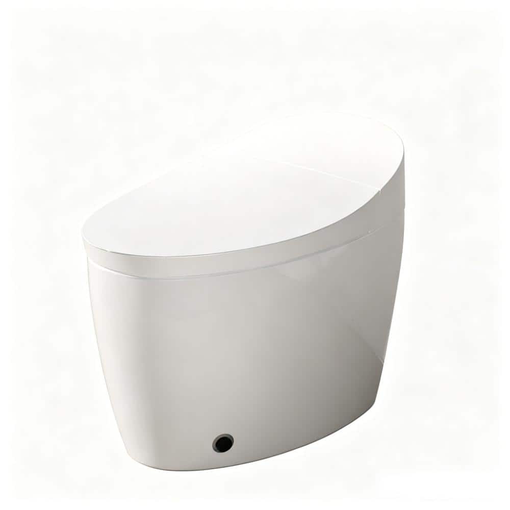 1-piece 1.28 GPF Single Flush ADA Smart Toilet in White, Heated Seat, Foot Kick,Warm Water & Dryer, Night Light price history on PriceWatchPro