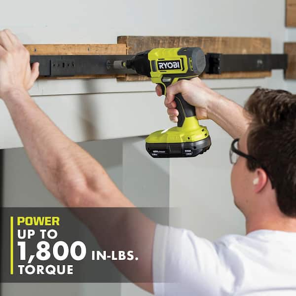RYOBI - ONE+ 18V Cordless 6-Tool Combo Kit with 1.5 Ah Battery, 4.0 Ah Battery, and Charger