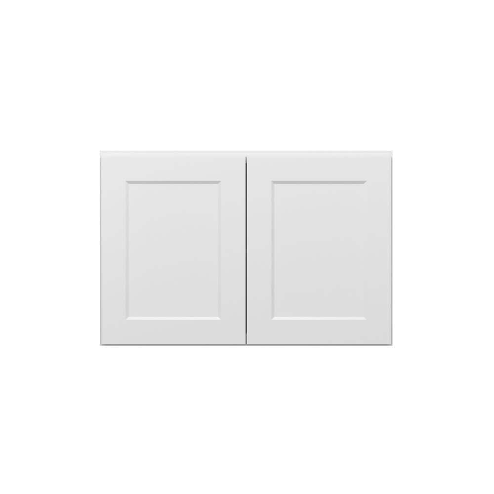 Norfolk Shaker 36 in. W x 24 in. H x 12 in. D in Painted White Plywood Asse