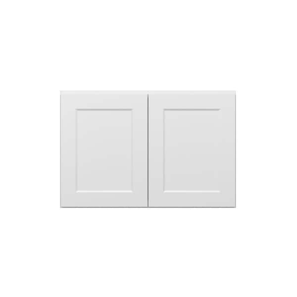 Norfolk Shaker 36 in. W x 24 in. H x 12 in. D in Painted White Plywood Assembled Wall Cabinet