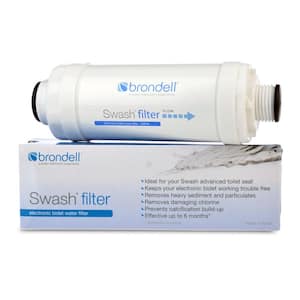 Swash Bidet Water Filter in White