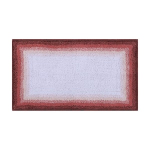Torrent Collection 24 in. x 40 in. Pink 100% Cotton Rectangle Bath Rug