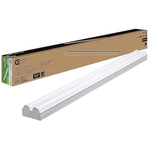 4 ft. 225-Watt Equivalent Integrated LED White Strip Light Fixture 4000K Bright White High Output 4500 Lumens