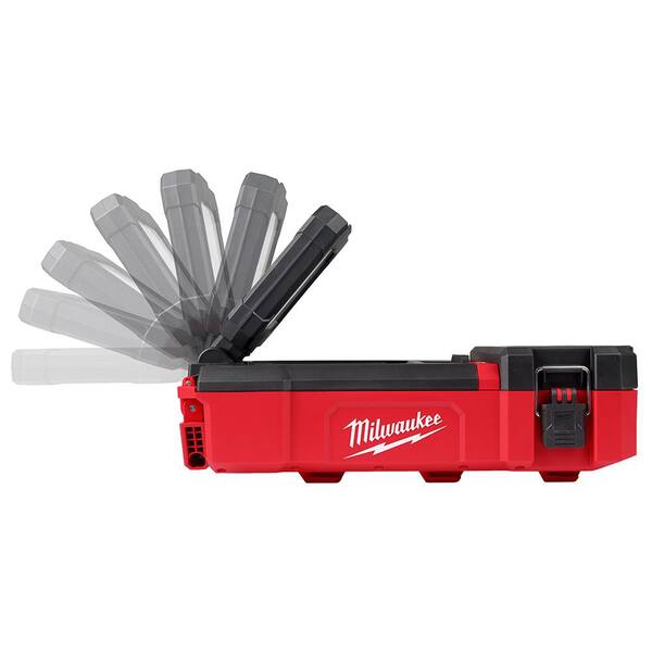 Milwaukee M12 12V Lithium-Ion Cordless PACKOUT Flood Light W/USB Charging & M18 FUEL Hammer Drill/Impact Driver Combo Kit (2-Tool)