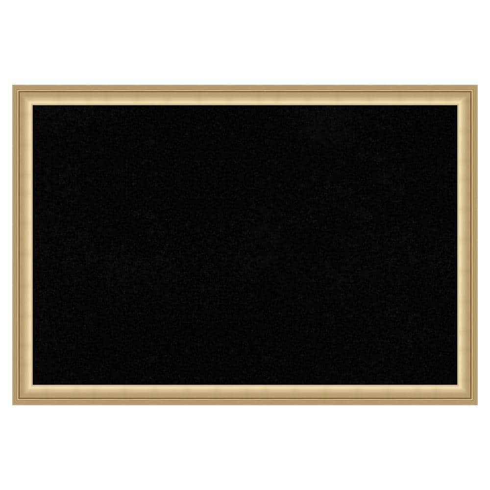 Amanti Art Florence Gold Framed Black Corkboard 26 in. x 18 in