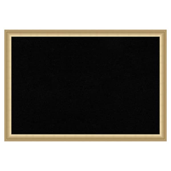 Amanti Art Florence Gold Framed Black Corkboard 26 in. x 18 in. Bulletine Board Memo Board