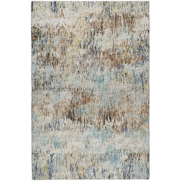 Dream Shag Premium Machine Washable Abstract ADS66 Moody 10 ft. x 14 ft. Area Rug