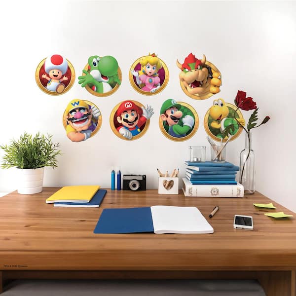 Set of 12 Super Mario Sticker Pack | Power Ups Vinyl Stickers