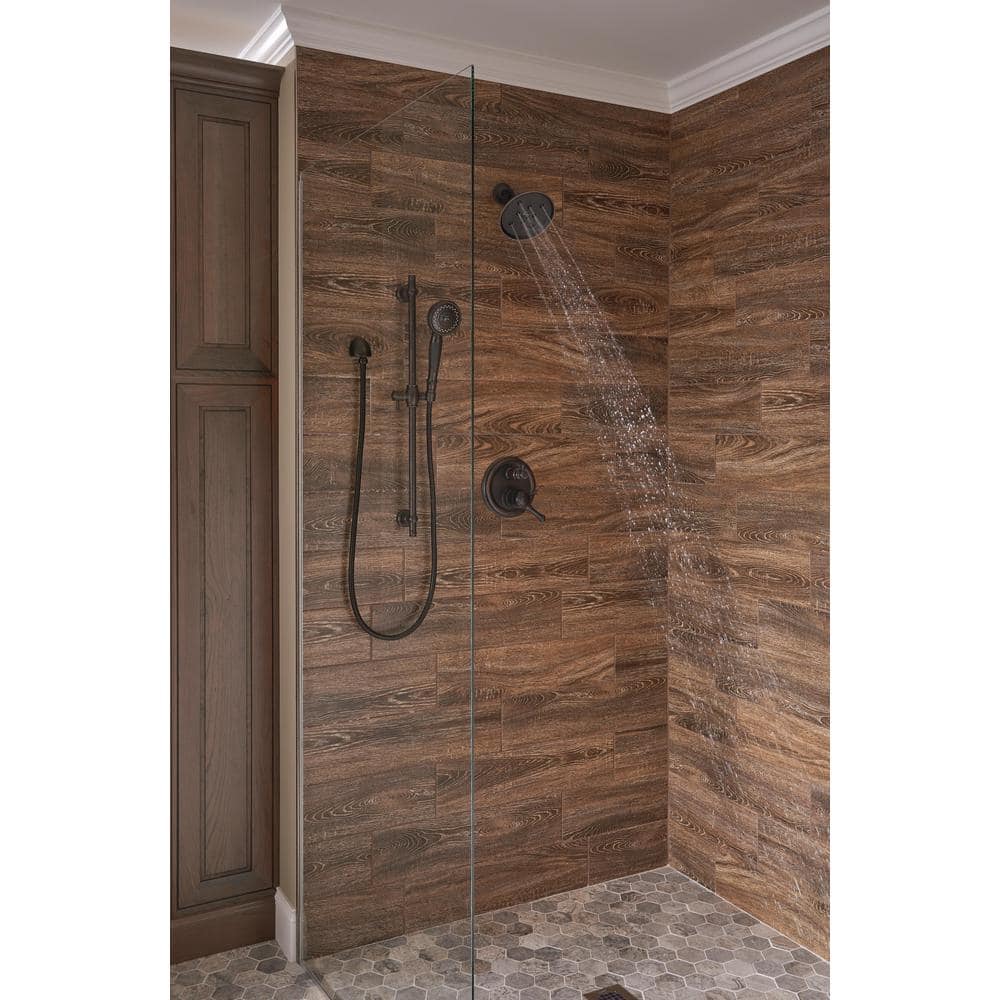 Venetian Bronze Wall-Mounted Lever Shower Trim