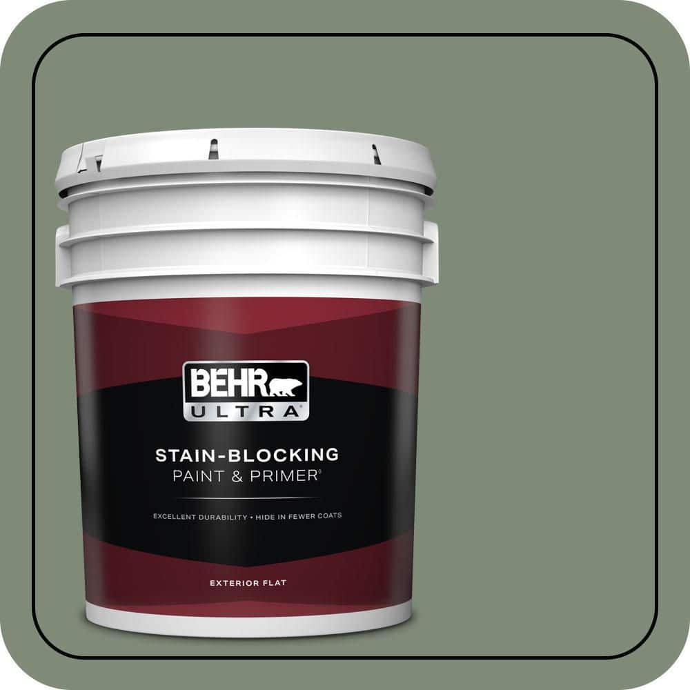 5 gal. #N400-5 Thai Basil Flat Exterior Paint & Primer price history on PriceWatchPro
