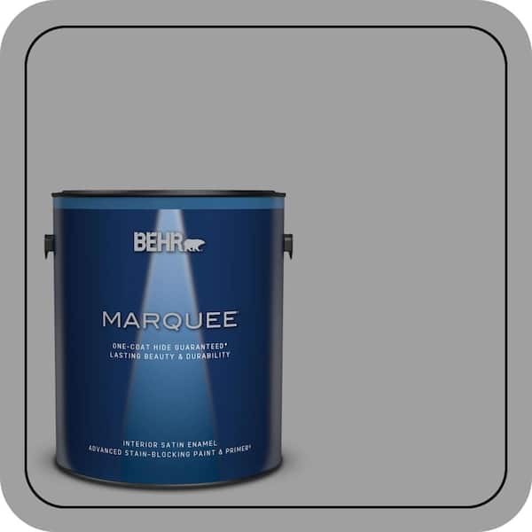 BEHR MARQUEE 1 gal. #PPU26-06 Elemental Gray Satin Enamel Interior Paint & Primer