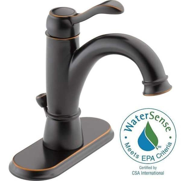 Delta Porter Single Hole Single-Handle Bathroom Faucet in Oil Rubbed Bronze