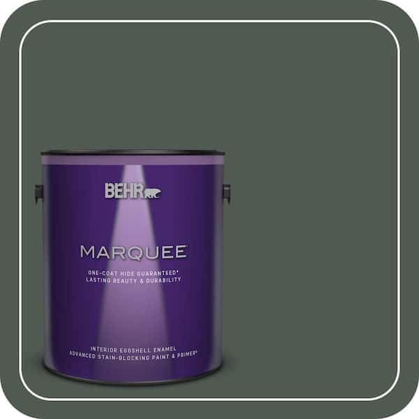 BEHR MARQUEE 1 gal. #N420-7 Alpine Trail One-Coat Hide Eggshell Enamel Interior Paint & Primer