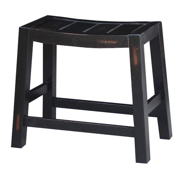 International Concepts Ranch 18 in. Aged Black Bar Stool
