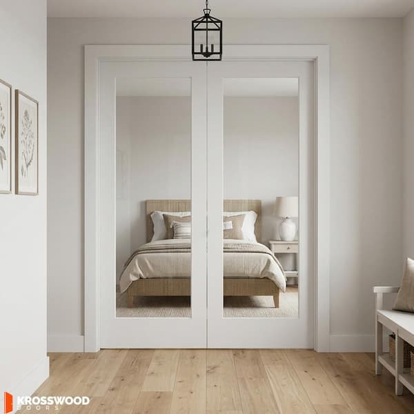 Krosswood Doors 72 in. x 96 in. Craftsman Shaker 1-Lite Clear