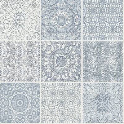 Tile Blue Mosaic Blue Wallpaper Sample