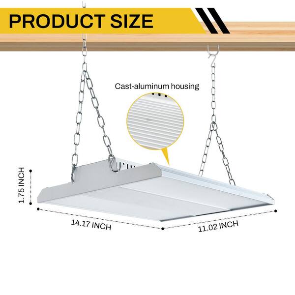 Cedar Hill 150-Watt 18,000 lumens 5000K Dimmable Linear High Bay Light