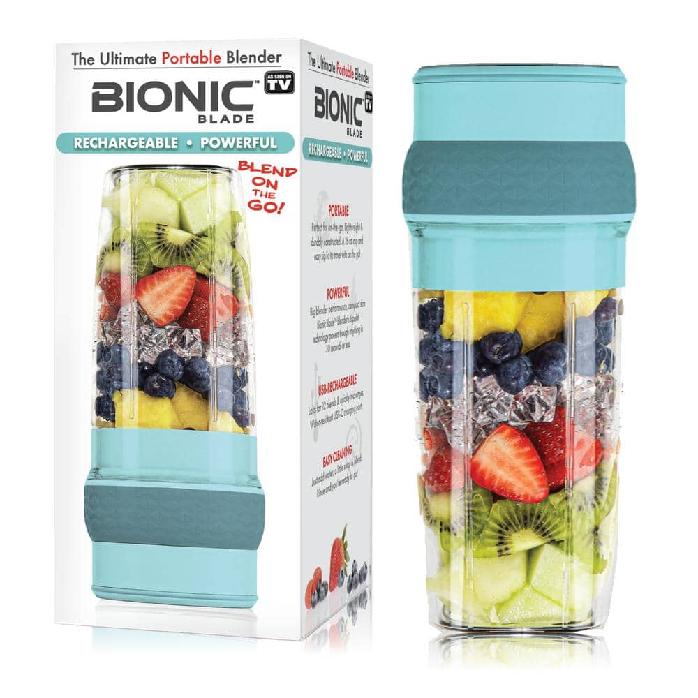 Portable Blender, Personal Blender for Shakes and Smoothies, Mini Blender  with 6 Blades USB Rechargeable, 20 Oz To-Go Cups and Spout Lids for Frozen