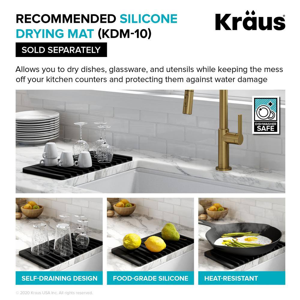 30-inch Satin Stainless Steel Undermount Kitchen Sink with Faucet and Soap Dispenser