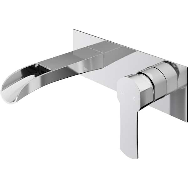VIGO Cornelius Single Handle Wall Mount Bathroom Faucet in Chrome