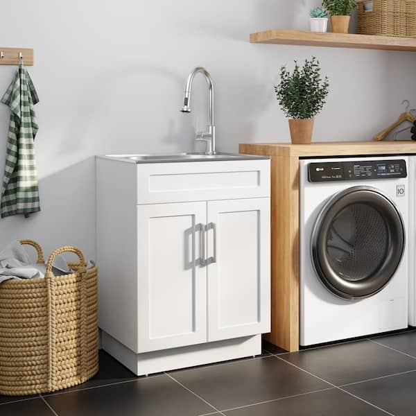 Glacier Bay Laundry Sink Cabinet Review and Installation 