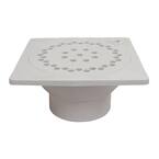 9 in. x 9 in. PVC Bell Trap with 3 in. x 4 in. Outlet