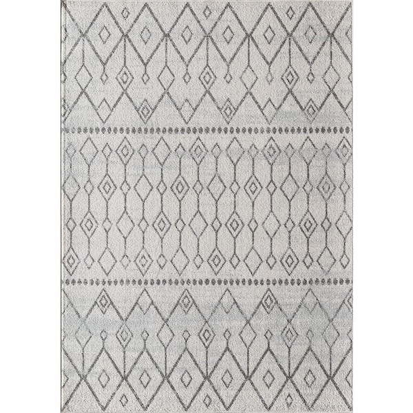 Mason Brooks Knox Linen White White 8 ft. X 10 ft. Area Rug