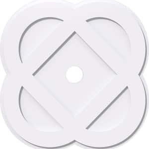 1 in. P X 15-1/4 in. C X 38 in. OD X 4 in. ID Charlotte Architectural Grade PVC Contemporary Ceiling Medallion