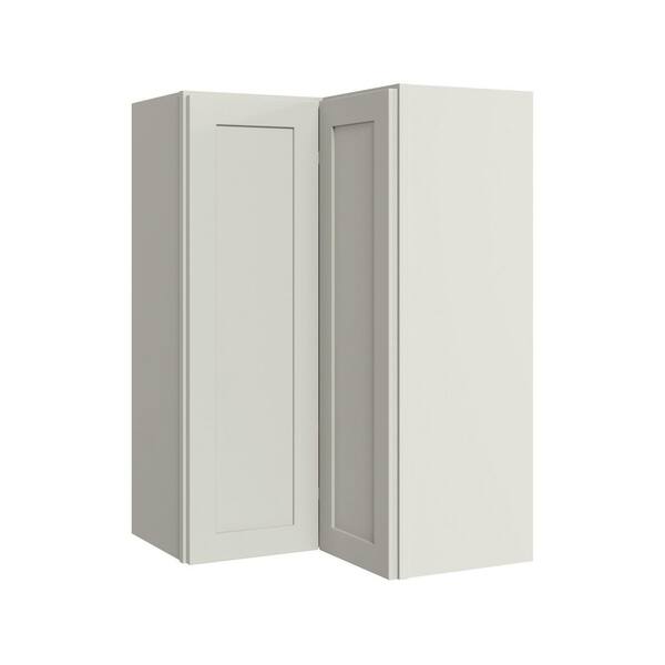 Thornton 24 in. W x 12 in. D x 36 in. H Assembled Plywood Left Corner Standard Kitchen Cabinet in Moonshine