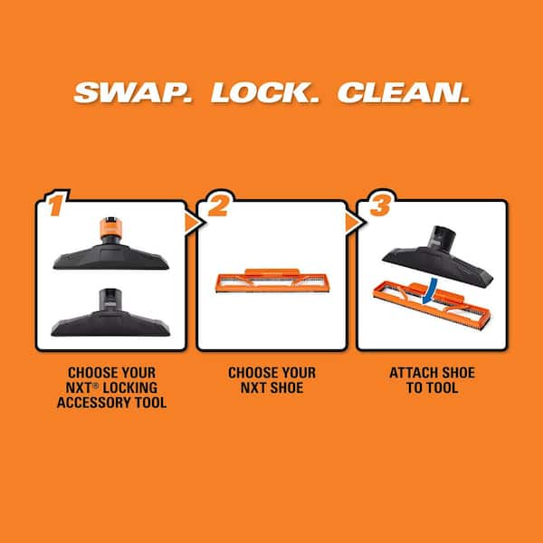 RIDGID NXT Floor Tool Hard Bristle Shoe Vacuum Attachment for