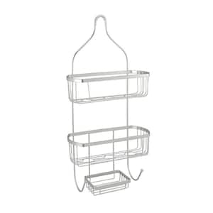 Grand Fusion Hanging Shower Caddy, Fabric Shower Caddy with Mesh Design,  And Attached Hook And Loop, Pack of 1 - Grand Fusion Housewares A280305
