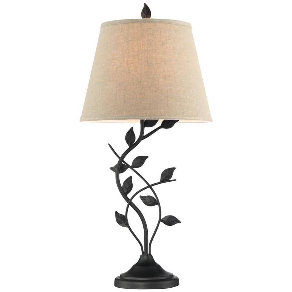 Kira Home Ambrose 30.5 in. 150-Watt 1-Light Matte Black