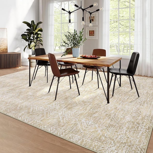 152×263 \"Snuggle whisper” ViNTAGE RUG Alexander Home Isabelle Boho Vintage Distressed Printed Area