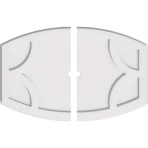 24 in. W x 16 in. H x 1 in. ID x 1 in. P Kailey Architectural Grade PVC Contemporary Ceiling Medallion (2-Piece)