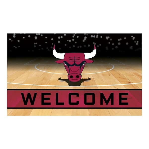 FANMATS NBA - Chicago Bulls 18 in. x 30 in. Rubber Door Mat