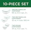 LOCK & LOCK Purely Better Glass Assorted 10-Piece Food Storage Container  Set LLG455S5A - The Home Depot