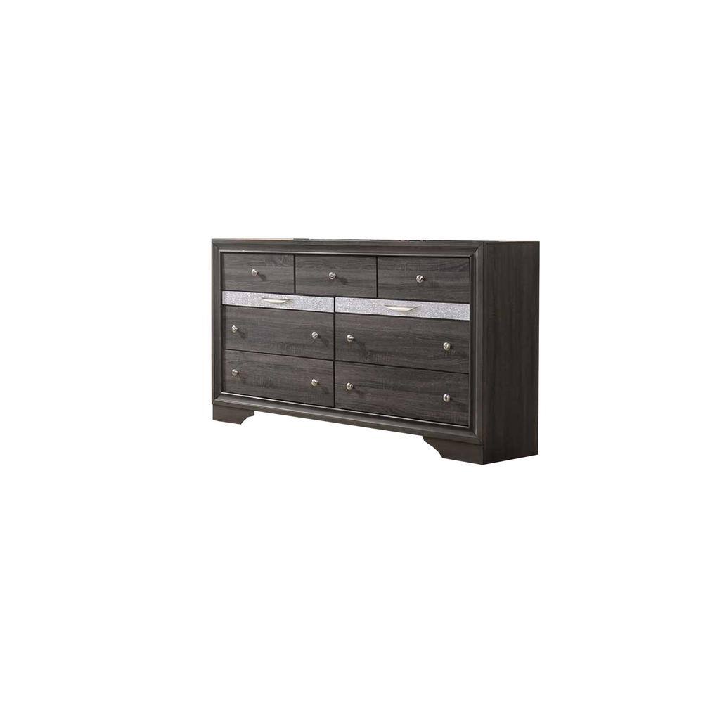 Best Quality Furniture David Grey 9Drawer 17 in. W Dresser DAVDR The Home Depot