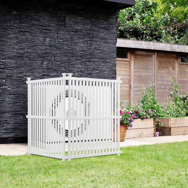 Otryad 48 in. Vinyl Garden Fence, Privacy Screen Panels Kit, Air Otryad 48 in. Vinyl Garden Fence, Privacy Screen Panels Kit, Air