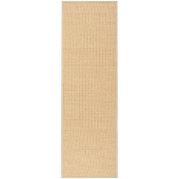 SAFAVIEH Natural Fiber Beige/Ivory 3 ft. x 6 ft. Border Runner Rug