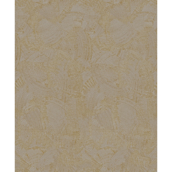Unbranded Zen Collection Rose Gold Abstract Plaster Fan Metallic Sheen Finish Non-Pasted Non-Woven Wallpaper Sample