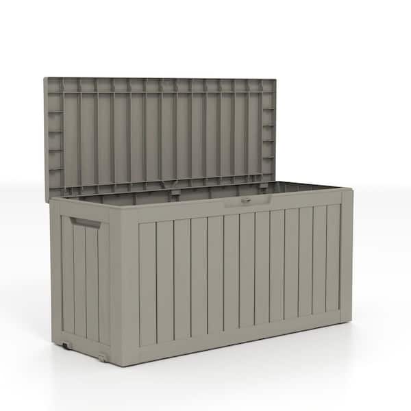 75 Gal. Large Capacity Deck Box, Dustproof and Moisture-Proof, Durable Construction