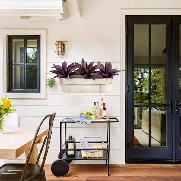 12.2 in. Purple Artificial Agave Plants, UV Resistant Fake Agave Planters Outdoor Decorating Artificial Plants, 2-Pack