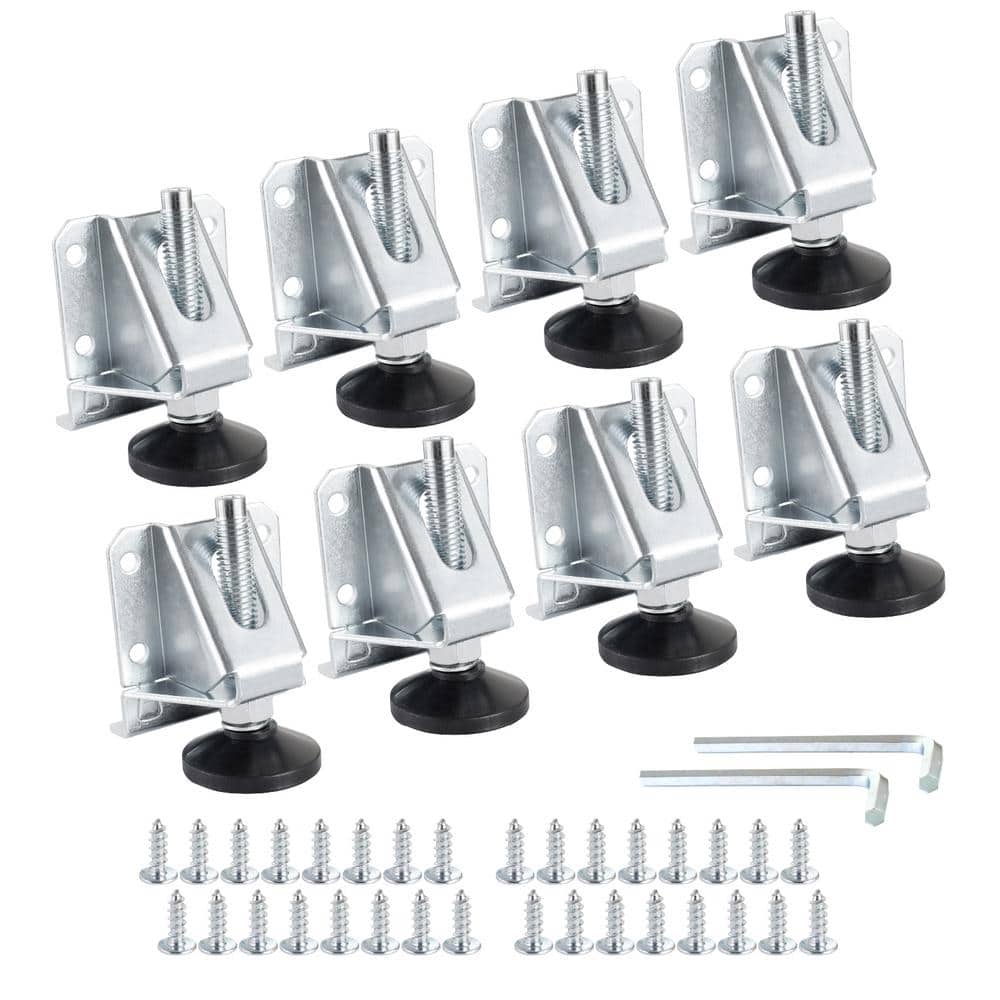 Adjustable Heavy Duty Furniture Leg Levelers with Non-Marring Pads, Screws and Lock Nuts (8-Pack) price history on PriceWatchPro