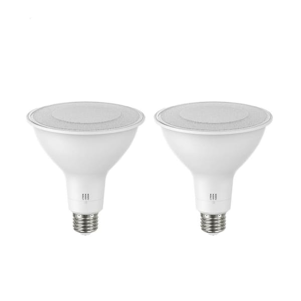 Photo 1 of 150-Watt Equivalent PAR38 Dimmable ENERGY STAR CEC LED Light Bulb Selectable CCT (2700K-3000K-5000K) (2-Pack)