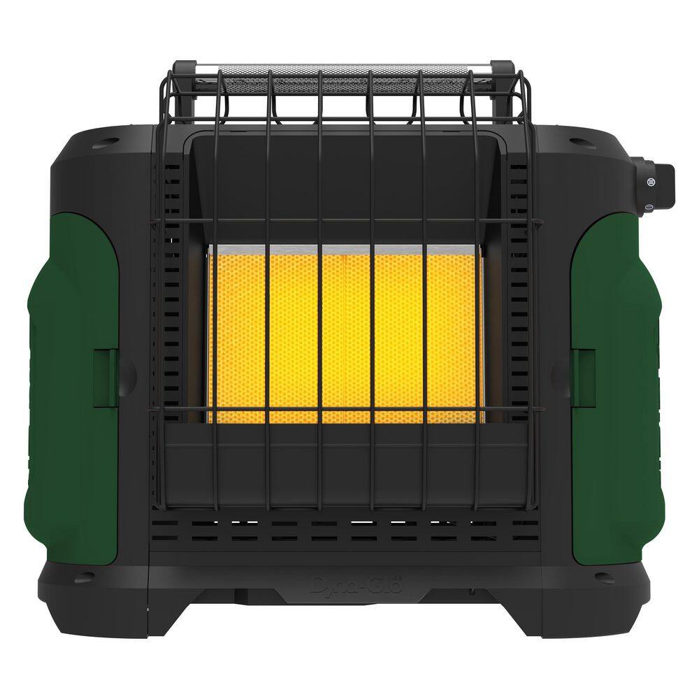 Dyna-Glo Grab N Go 18,000 BTU Portable Radiant Propane Gas Recreational  Heater in Green HA18G - The Home Depot