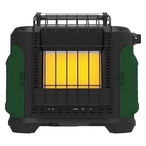 Grab N Go 18,000 BTU Portable Radiant Propane Gas Recreational Heater in Green