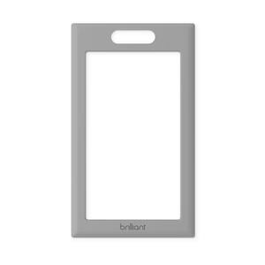 Smart Home Control 1-Switch Panel Snap-On Frame in Gray