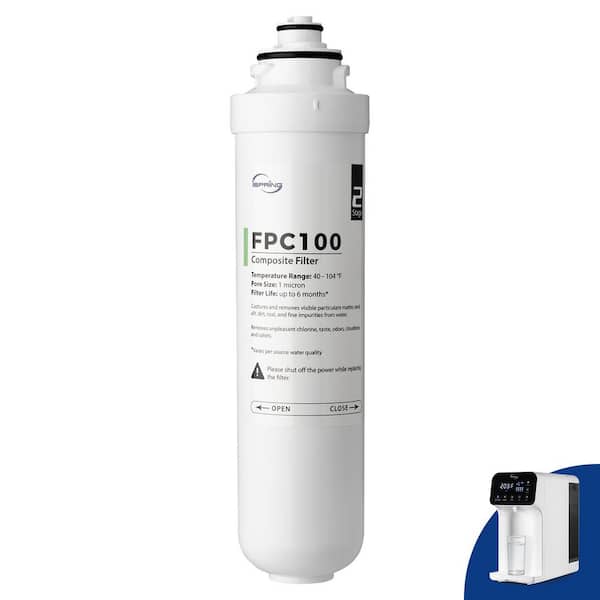 Water Filter Cartridge for RCD100 Countertop Reverse Osmosis System, Composite Filter, Replacing Cycle Up to 6-Months